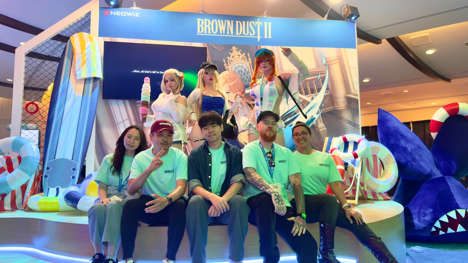 Brown Dust II booth crew