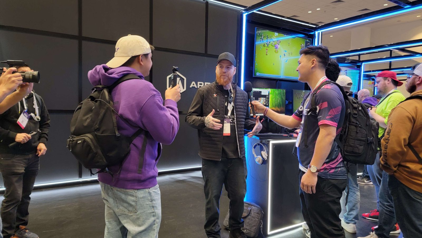 On camera · GDC show floor
